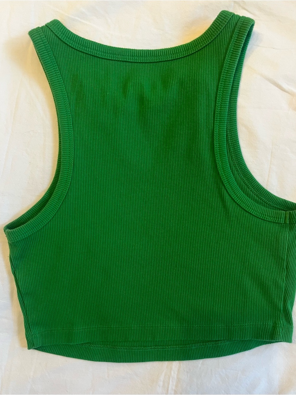 Wild Fable Kelly Green Ribbed Cropped Tank Top - Women